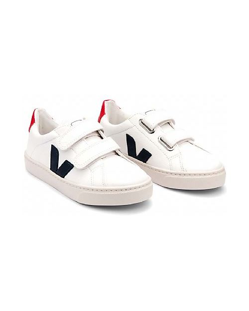 Veja Esplar Velcro Sneakers - Extra White Nautico Pekin - Style Technology and a Green Soul Sneakers