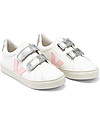 Veja Esplar Velcro Sneakers - Extra White Petale Silver - Style Technology and a Green Soul Sneakers