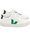 Veja Esplar Velcro Sneakers -White Emeraude Cyprus - Style Technology and a Green Soul Sneakers
