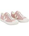 Veja Flip Sneakers - Canvas Babe Pierre - Pink/White - Elastic Laces Sneakers