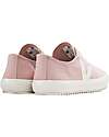 Veja Flip Sneakers - Canvas Babe Pierre - Pink/White - Elastic Laces Sneakers