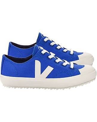 Veja Flip Sneakers - Canvas Paros Pierre - Blue/White - Elastic Laces Sneakers