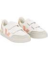 Veja Small V-12 Velcro Chromefree Sneakers - Extra White Multicolor Platine Sneakers