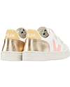Veja Small V-12 Velcro Chromefree Sneakers - Extra White Multicolor Platine Sneakers