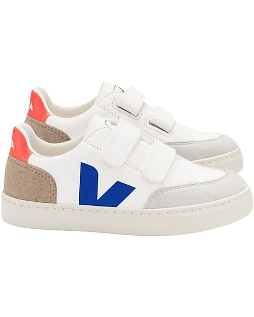 Veja Small V-12 Velcro Chromefree Sneakers - WhiteMultimiel Sneakers
