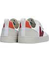 Veja Sneakers V-10 CWL - White Marsala Orange Fluo - Style and Technology with Green Soul Sneakers
