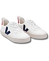 Veja V-10 Laces CWL Sneakers - White Cobalt Pekin - Style and Technology with a Green Soul Sneakers