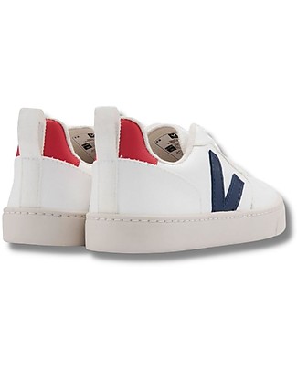 Veja V-10 Laces CWL Sneakers - White Cobalt Pekin - Style and Technology with a Green Soul Sneakers