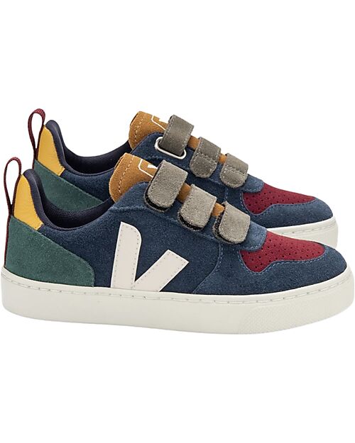 Veja V-10 Suede Sneakers - Multico Nautico - Style and Technology with a Green Soul Sneakers