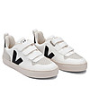 Veja V-10 Velcro CWL Sneakers - White Black - The Vegan Sneakers! Sneakers