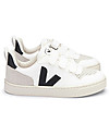 Veja V-10 Velcro CWL Sneakers - White Black - The Vegan Sneakers! Sneakers