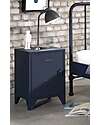 Vipack Bronxx Nightstand - Matt Denim Blue - 40 x 40 x 60,5 cm - in Metal Bedside Tables