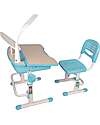 Vipack Comfortline Desk + Chair - Blue - Plastic and Metal Desks
