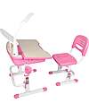 Vipack Comfortline Desk + Chair - Pink - Plastic and Metal Desks