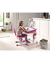 Vipack Comfortline Desk + Chair - Pink - Plastic and Metal Desks