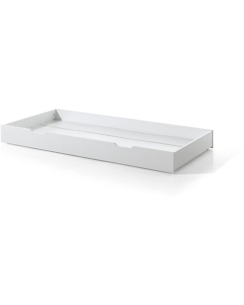 Vipack Dallas Bed Drawer - White - 198,5 x 94 x 19 cm - Solid Pine Single Bed