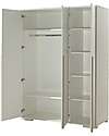 Vipack London Wardrobe - White - Three Door - 145,5 x 56 x 195,2 cm Wardrobes
