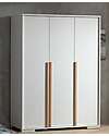 Vipack London Wardrobe - White - Three Door - 145,5 x 56 x 195,2 cm Wardrobes