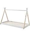 Vipack Montessori Bed Tipi Solid Pine Wood - 90 x 200 cm - Slats Included - White Montessori Beds