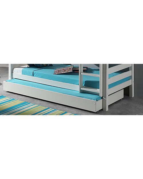 Vipack Pino Underbed - White - 90 x 195 cm - Solid Wood - with Slats Included Single Bed