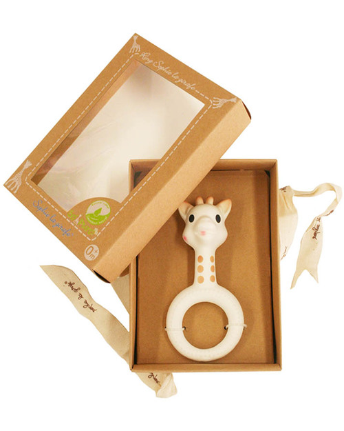 Vulli So Pure Sophie Giraffe Ring Teether - Gift Wrapped! Rattles