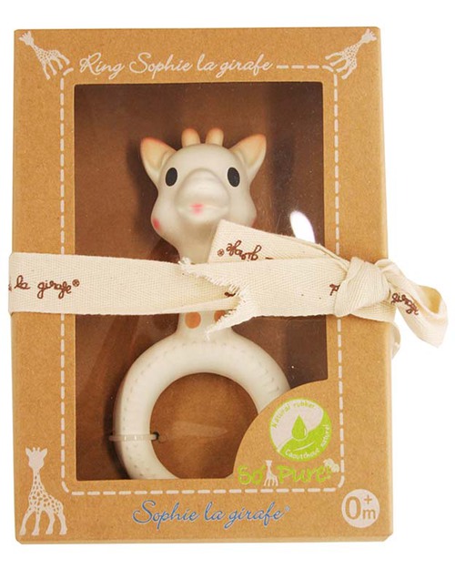 Vulli So Pure Sophie Giraffe Ring Teether - Gift Wrapped! Rattles