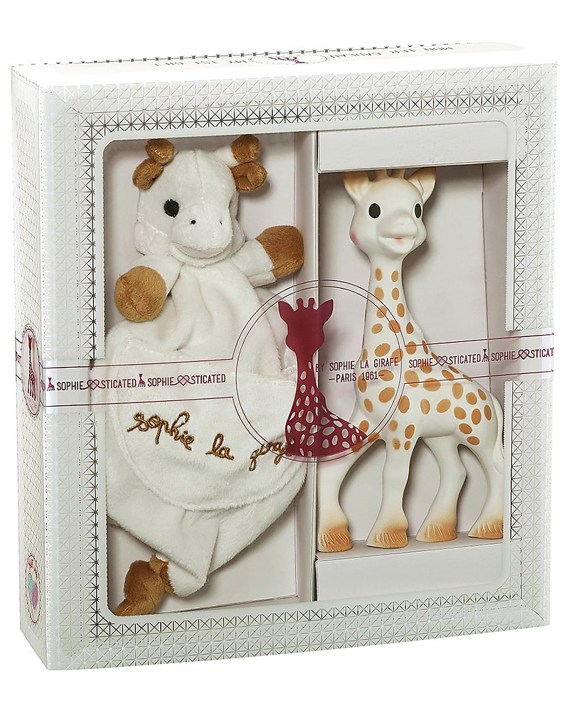 Sophie la Girafe Sophie Rubber Teether & Doudou Gift Set