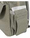 Walking Mum Backpack Bag for Diapers - Poppy - Moss Polka Dots Changing Backpack