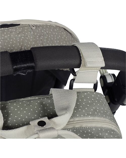 Walking Mum Backpack Bag for Diapers - Poppy - Moss Polka Dots Changing Backpack