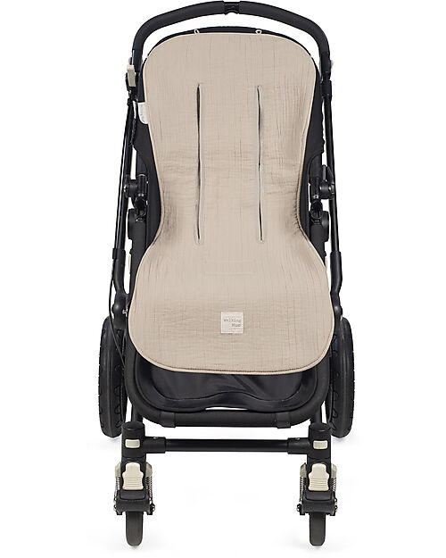 Walking Mum Eco Mum  Seat Linear - Apricot - 100% Recycled Cotton Mattresses and Baby-nest