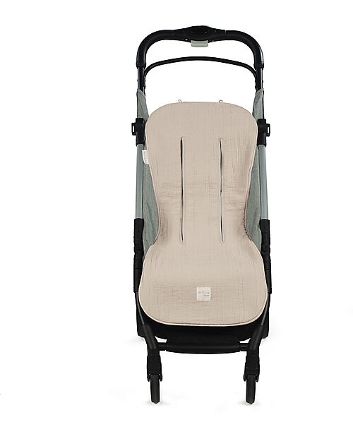 Walking Mum Eco Mum  Seat Linear - Apricot - 100% Recycled Cotton Mattresses and Baby-nest