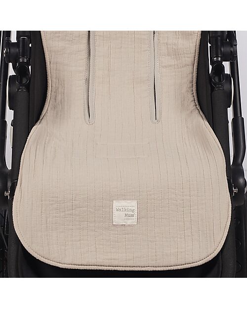 Walking Mum Eco Mum  Seat Linear - Apricot - 100% Recycled Cotton Mattresses and Baby-nest