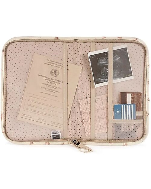 Walking Mum Mimosa Birth Book Cover - Pink - 100% Organic Cotton Travel Bags