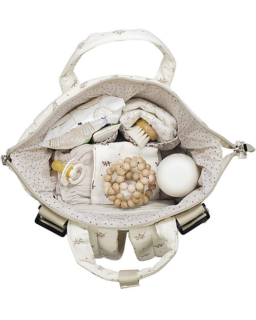 Walking Mum Mimosa Rucksack - Pink - 100% Organic Cotton Changing Backpack