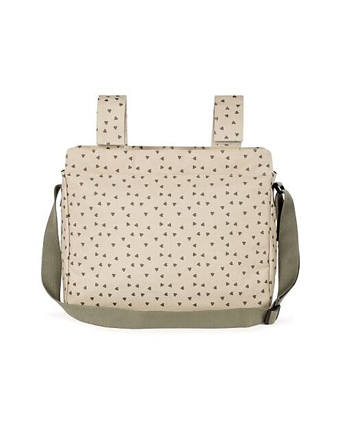 Walking Mum Stroller Changing Bag - Poppy - Moss Hearts Diaper Changing Bags