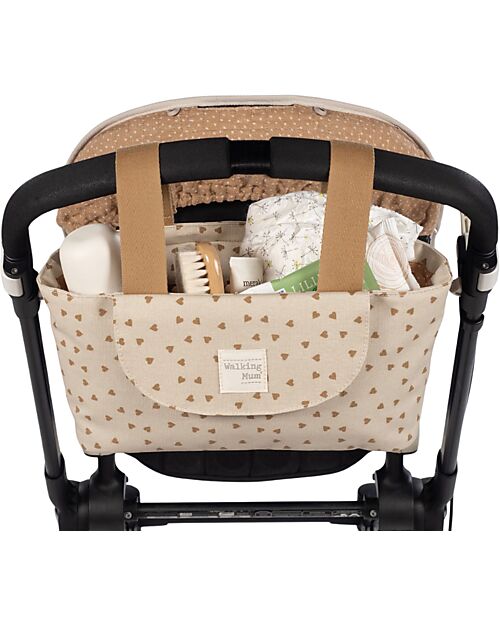 Walking Mum Stroller Organizer Bag - Poppy - Cinnamon Hearts Organize and Bags
