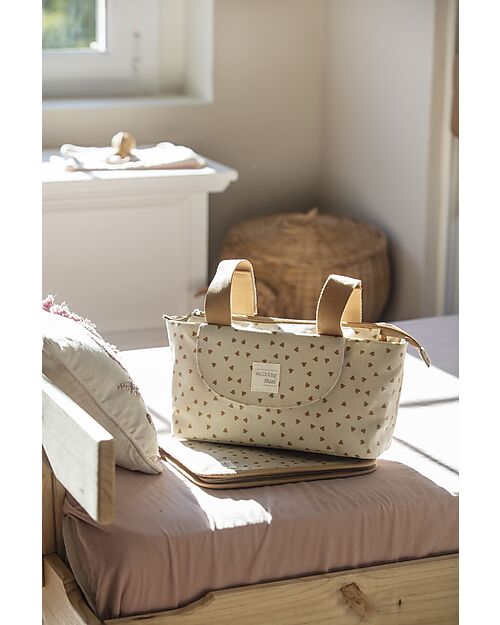 Walking Mum Stroller Organizer Bag - Poppy - Cinnamon Hearts Organize and Bags