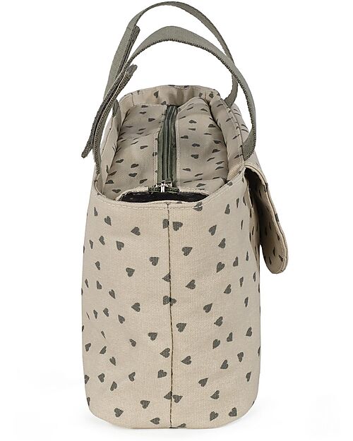 Walking Mum Stroller Organizer Bag - Poppy - Moss Hearts Organize and Bags