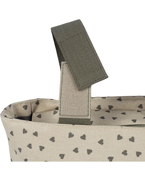 Walking Mum Stroller Organizer Bag - Poppy - Moss Hearts Organize and Bags