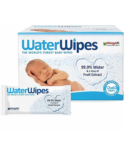 WaterWipes WaterWipes Baby Wipes with Water and Fruit Extract - 9x60 wipes - Limited Edition - Suitable for sensitive skin Baby Wipes