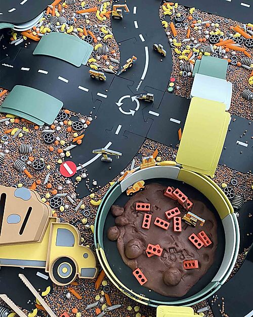 Waytoplay Arches - Creative Set - 18 Pieces - Recycled Plastic - for Open-Ended Games - +3 years Wooden Toy Cars, Trains & Trucks