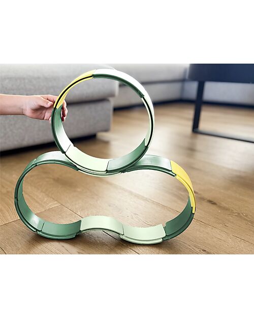 Waytoplay Arches - Creative Set - 18 Pieces - Recycled Plastic - for Open-Ended Games Wooden Toy Cars, Trains & Trucks