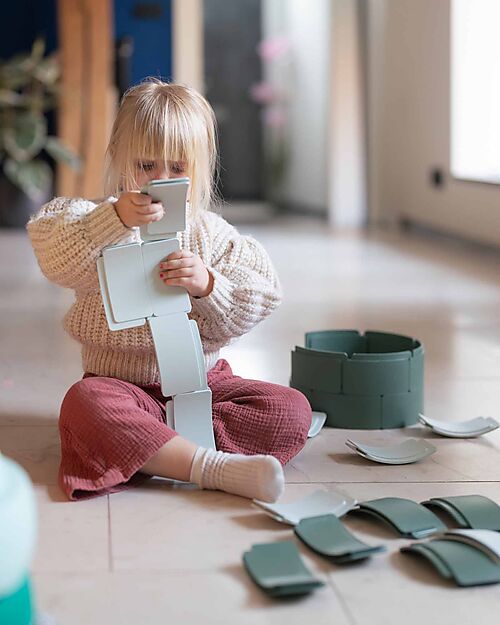 Waytoplay Arches - Creative Set - 36 Pieces - Recycled Plastic - for Open-Ended Games - 3+ anni Wooden Toy Cars, Trains & Trucks