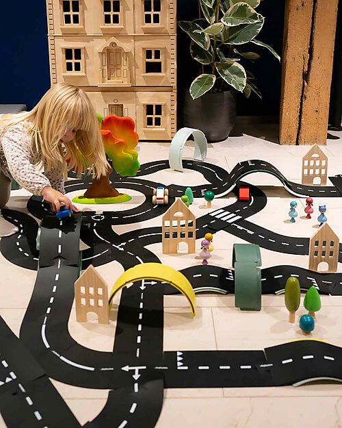 Waytoplay Arches - Creative Set - 36 Pieces - Recycled Plastic - for Open-Ended Games - 3+ anni Wooden Toy Cars, Trains & Trucks