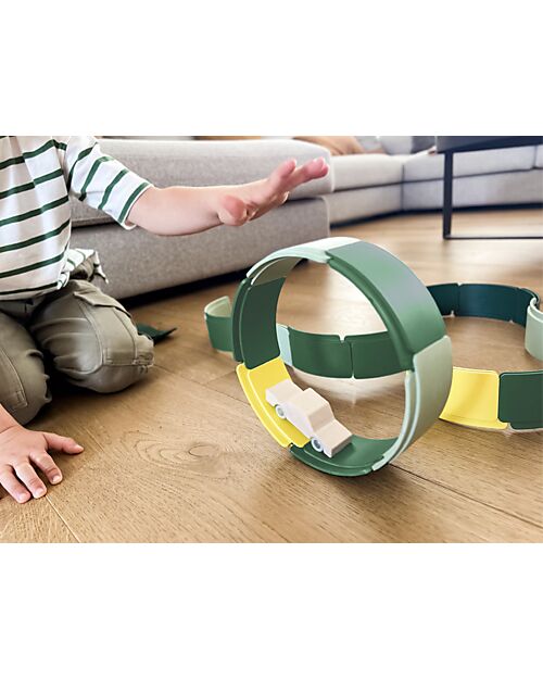 Waytoplay Arches - Creative Set - 36 Pieces - Recycled Plastic - for Open-Ended Games Wooden Toy Cars, Trains & Trucks