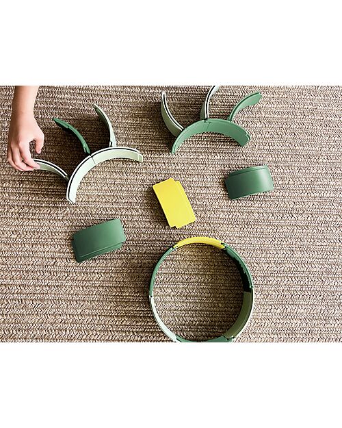 Waytoplay Arches - Creative Set - 54 Pieces - Recycled Plastic - for Open-Ended Games Wooden Toy Cars, Trains & Trucks