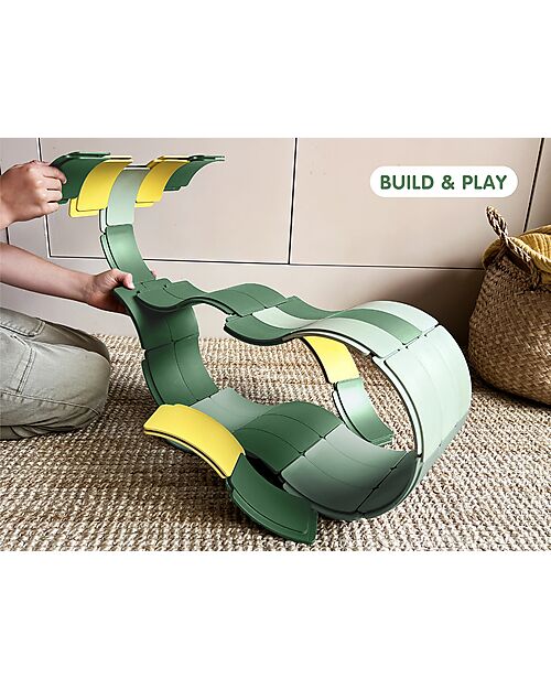 Waytoplay Arches - Creative Set - 54 Pieces - Recycled Plastic - for Open-Ended Games Wooden Toy Cars, Trains & Trucks