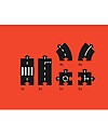 Waytoplay Waytoplay Flexible Cars Track, 12 pieces - Suitable for all surfaces! Wooden Toy Cars, Trains & Trucks