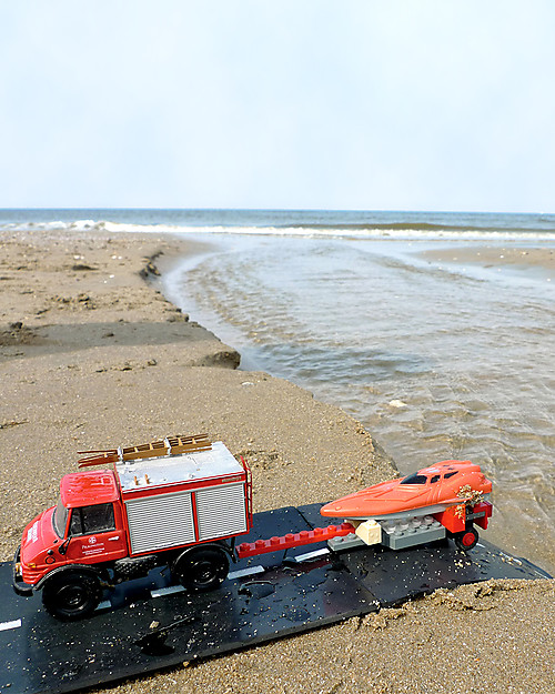 Waytoplay Waytoplay Flexible Cars Track, 16 pieces - Suitable for all surfaces! Wooden Toy Cars, Trains & Trucks
