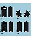 Waytoplay Waytoplay Flexible Cars Track,  Grand Prix, 24 pieces - Suitable for all surfaces! Wooden Toy Cars, Trains & Trucks